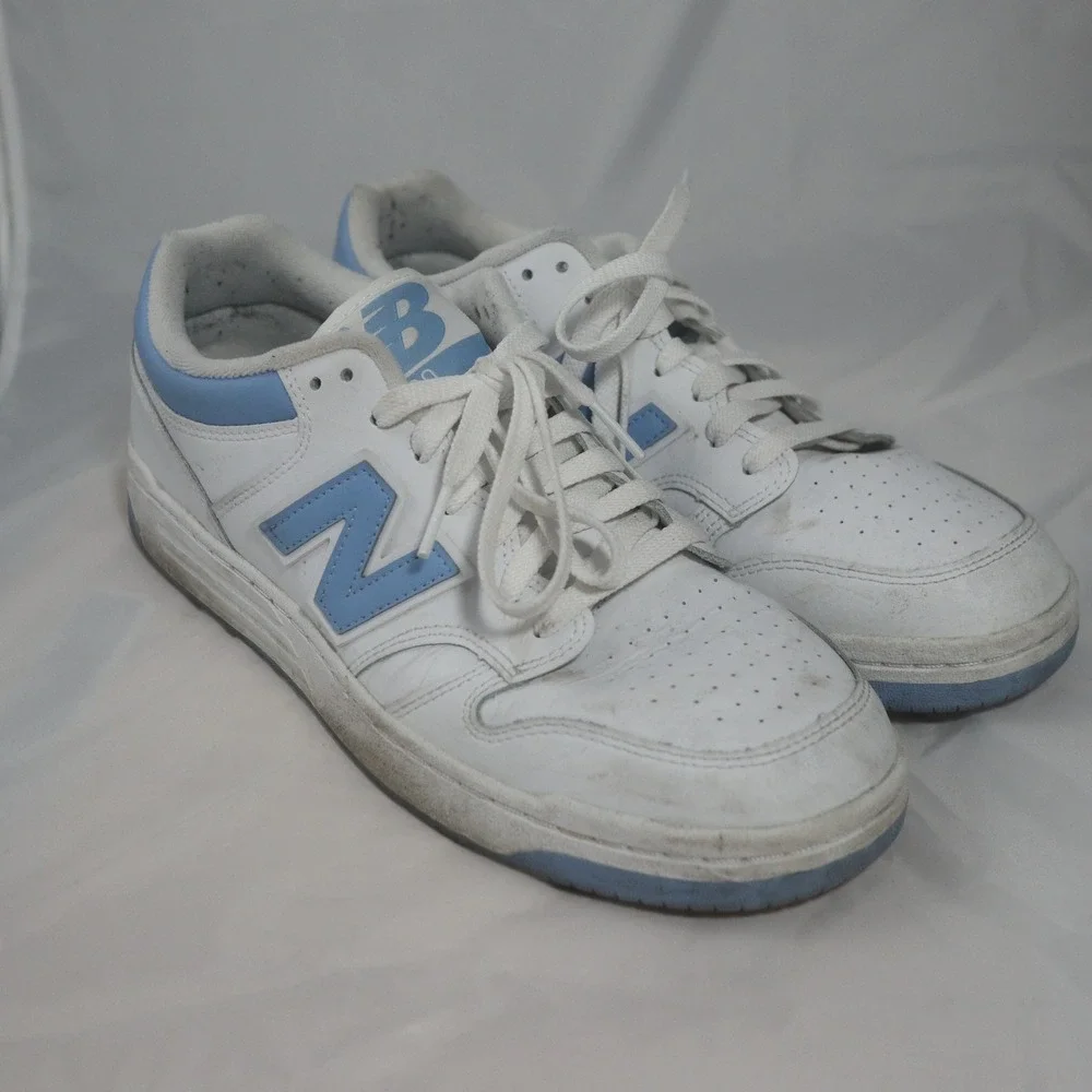 New Balance 480‎ White Light Blue Sneakers